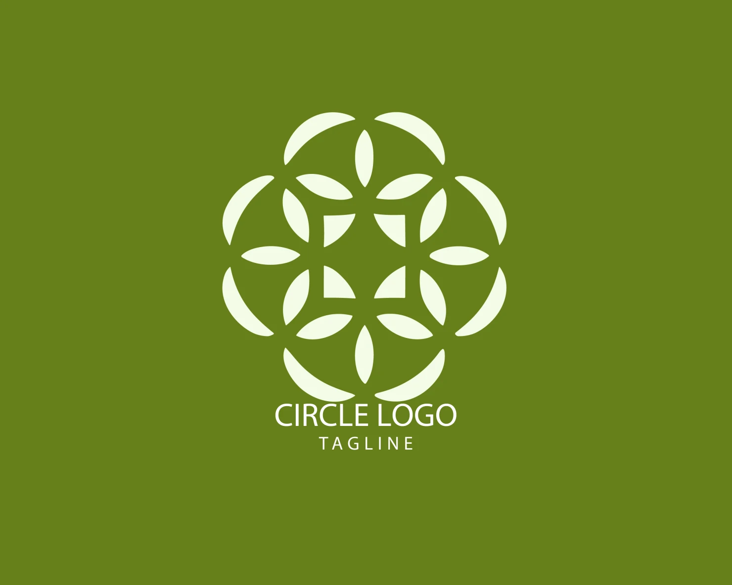 Circle customizable logo set design #38744