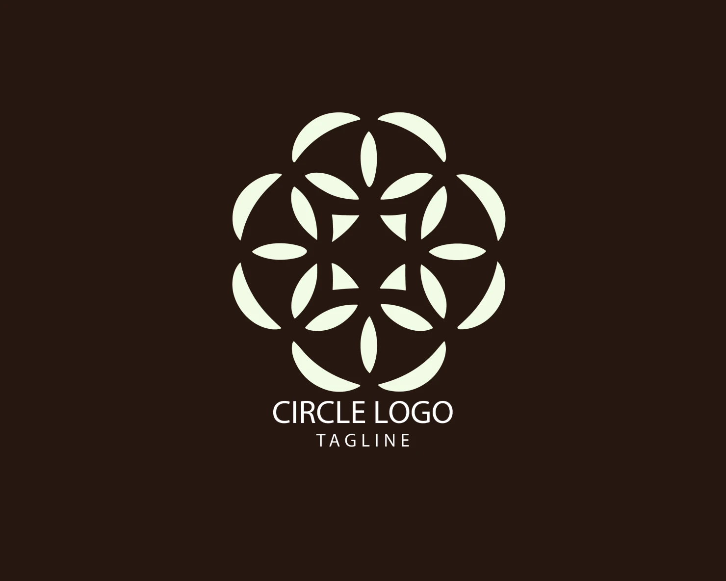 Circle customizable logo set design #38745