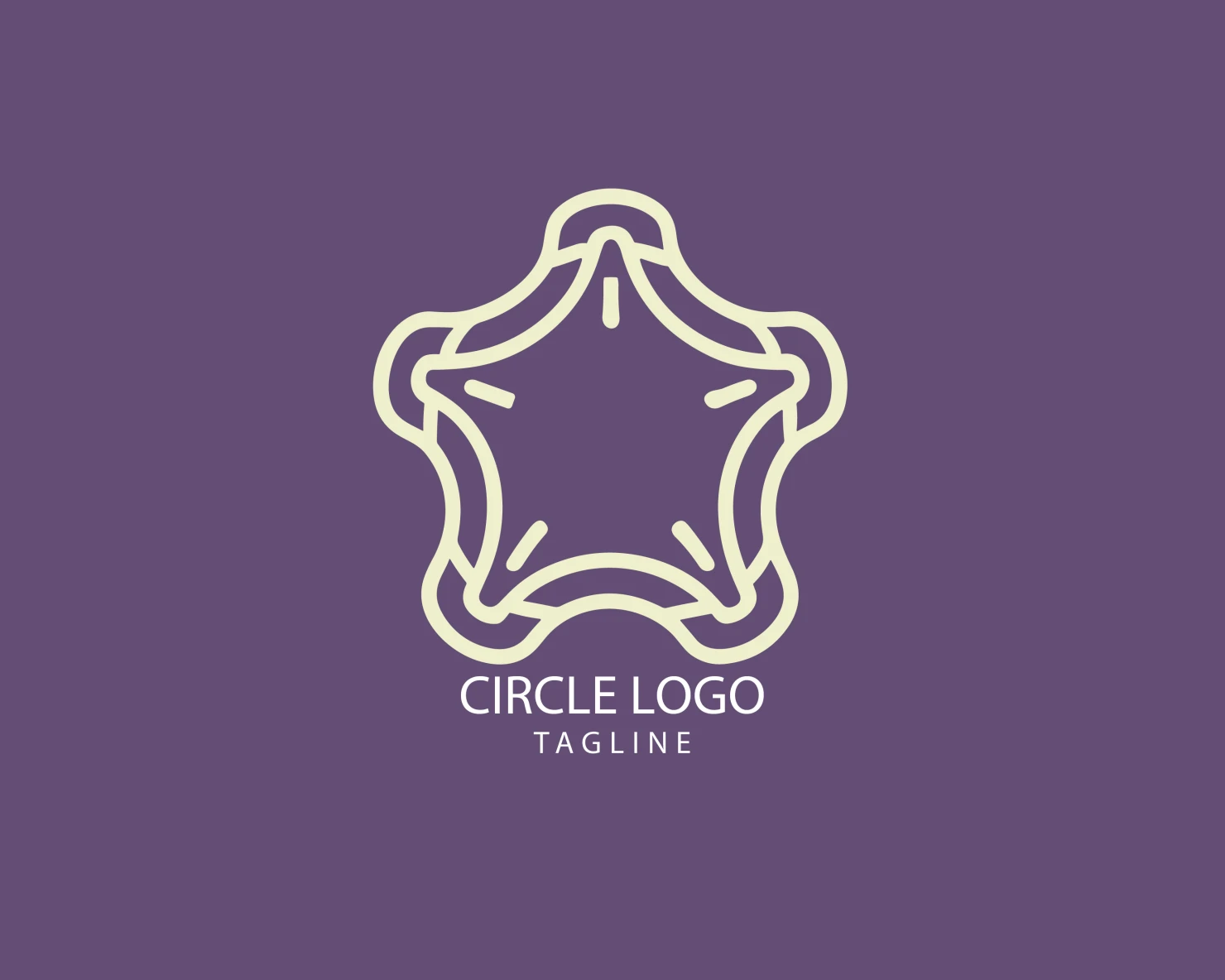Circle customizable logo set design #38746