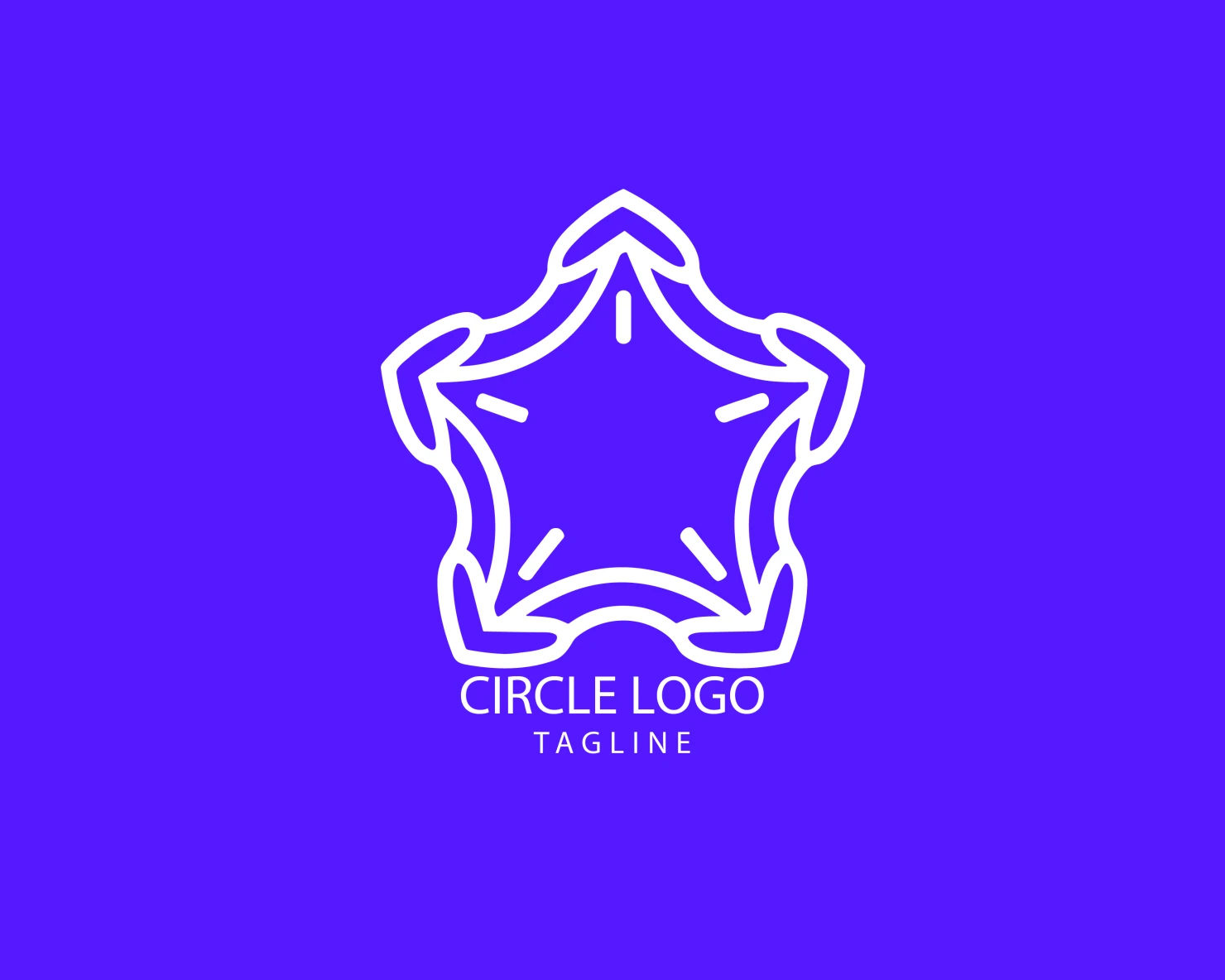 Circle customizable logo set design #38749