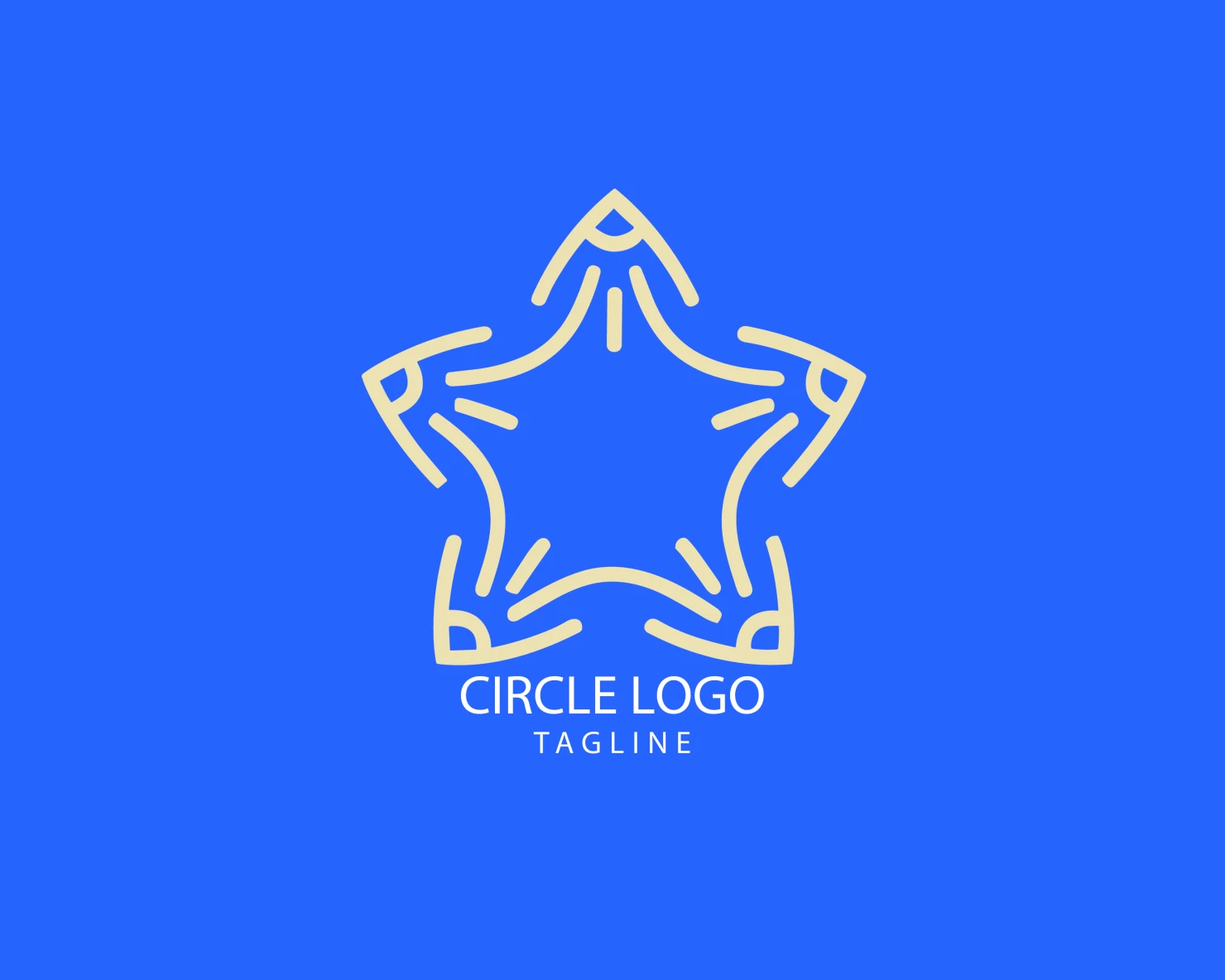 Circle customizable logo set design #38751