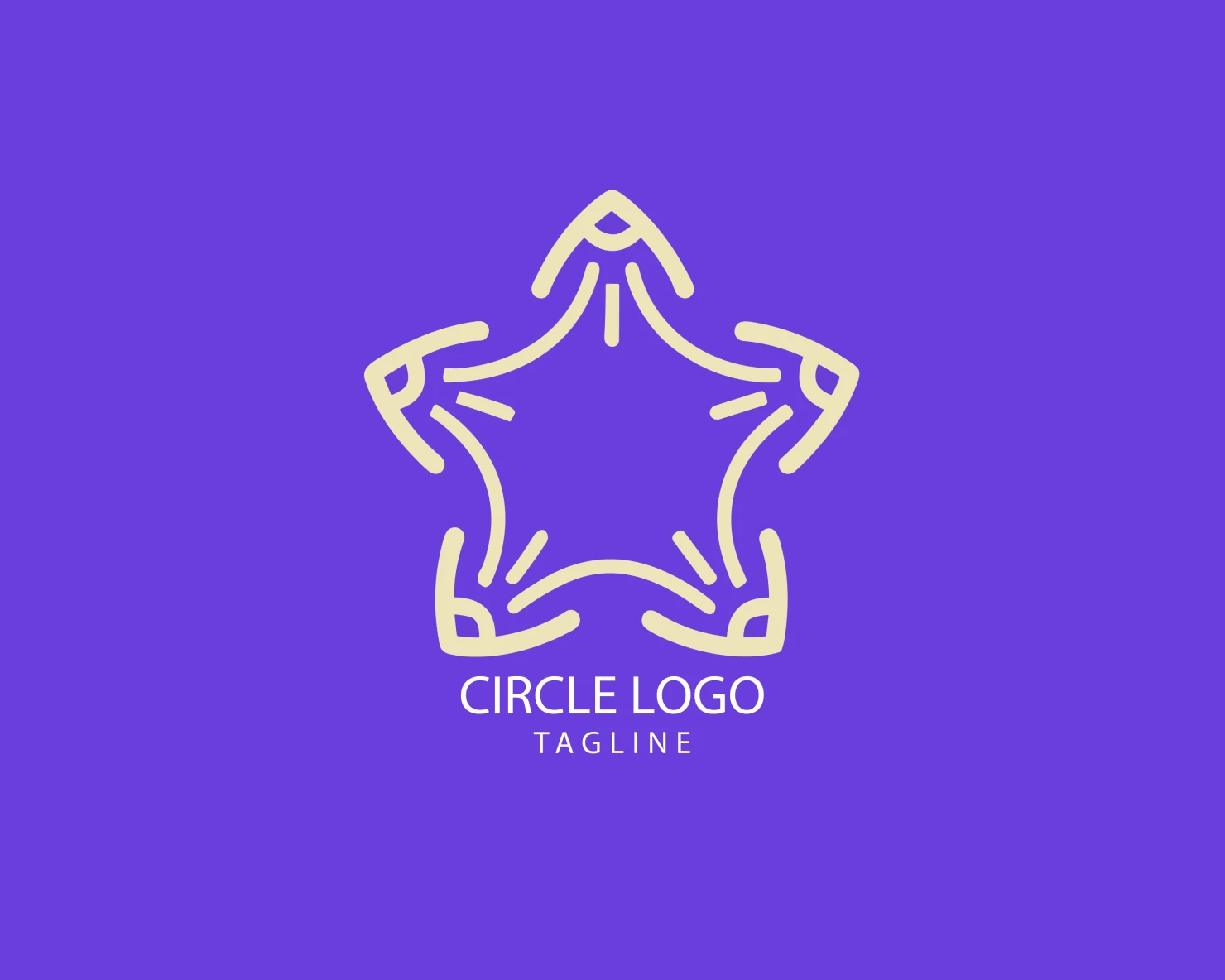 Circle customizable logo set design #38752