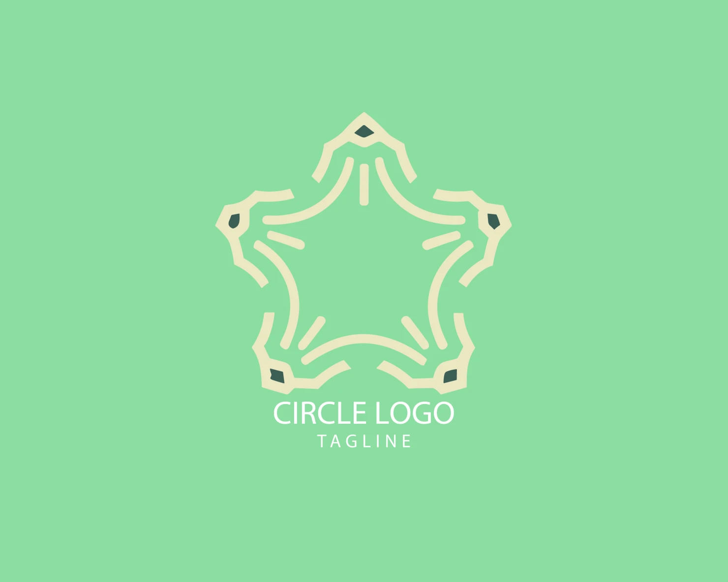 Circle customizable logo set design #38753