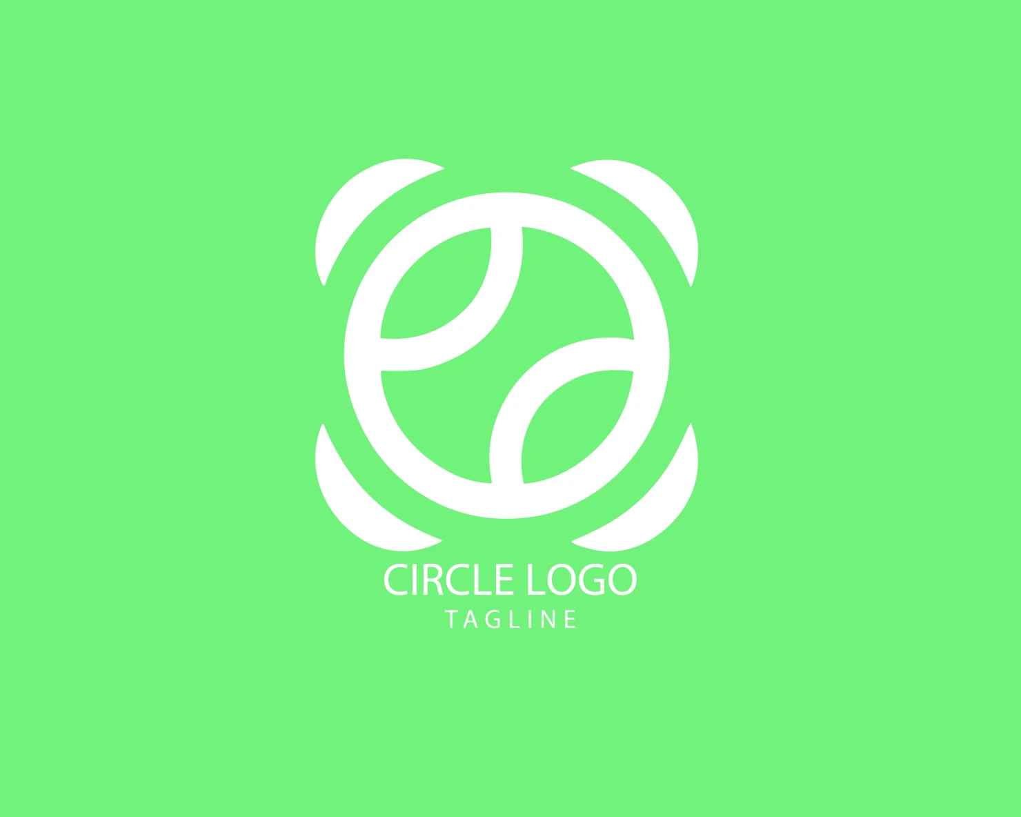 Circle customizable logo set design #38755