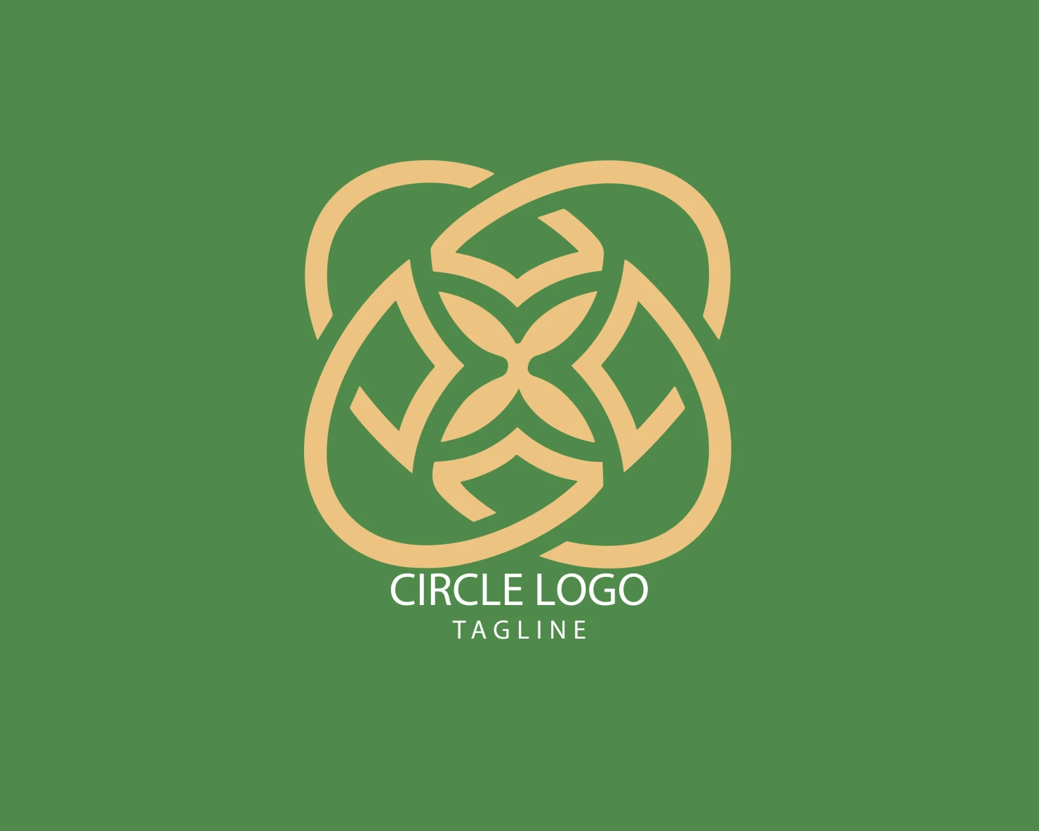 Circle customizable logo set design #38760