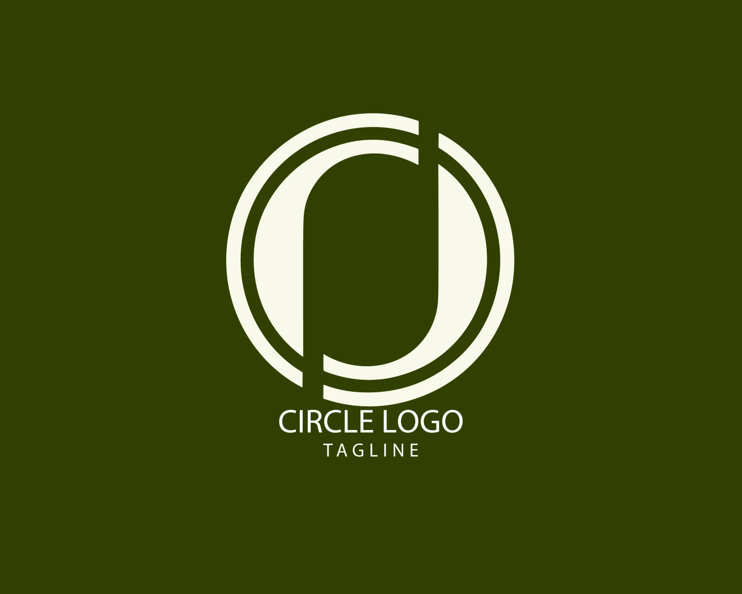 Circle customizable logo set design #38762