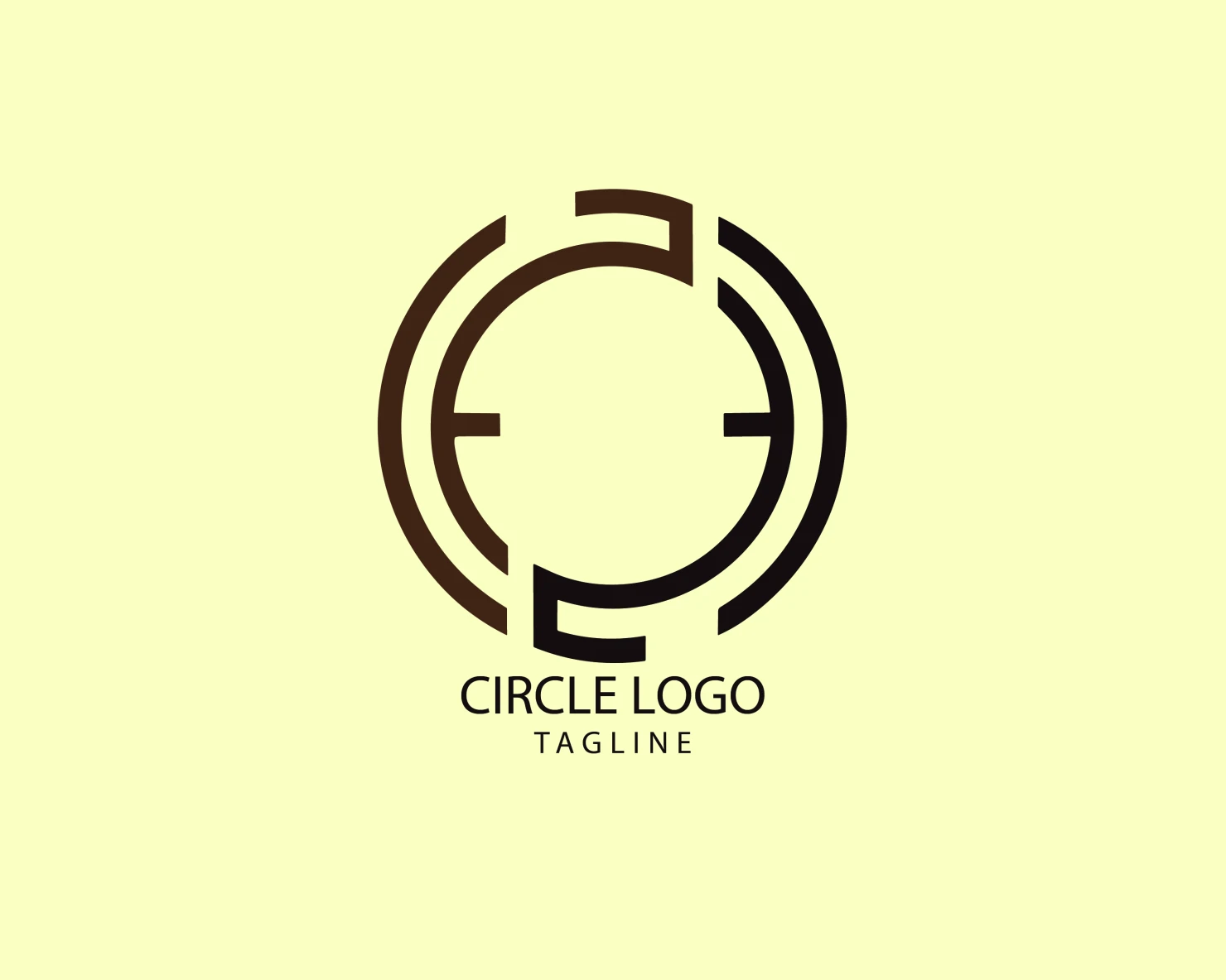 Circle customizable logo set design #38766