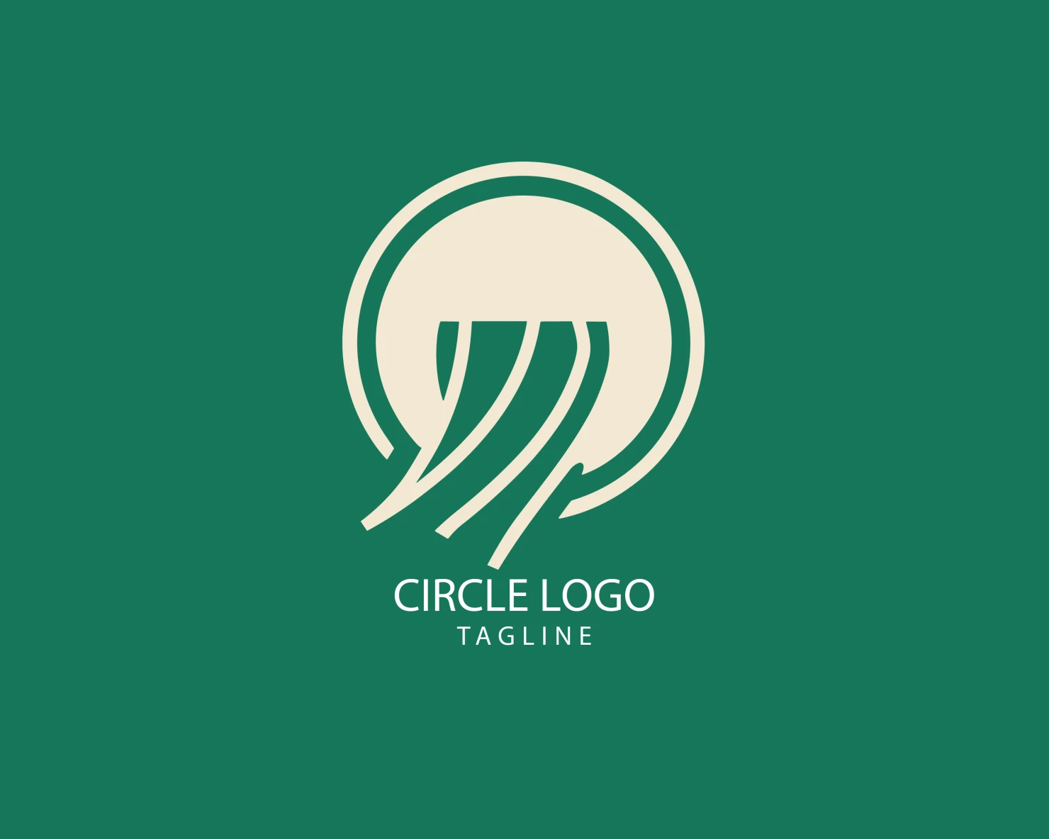 Circle customizable logo set design #38767