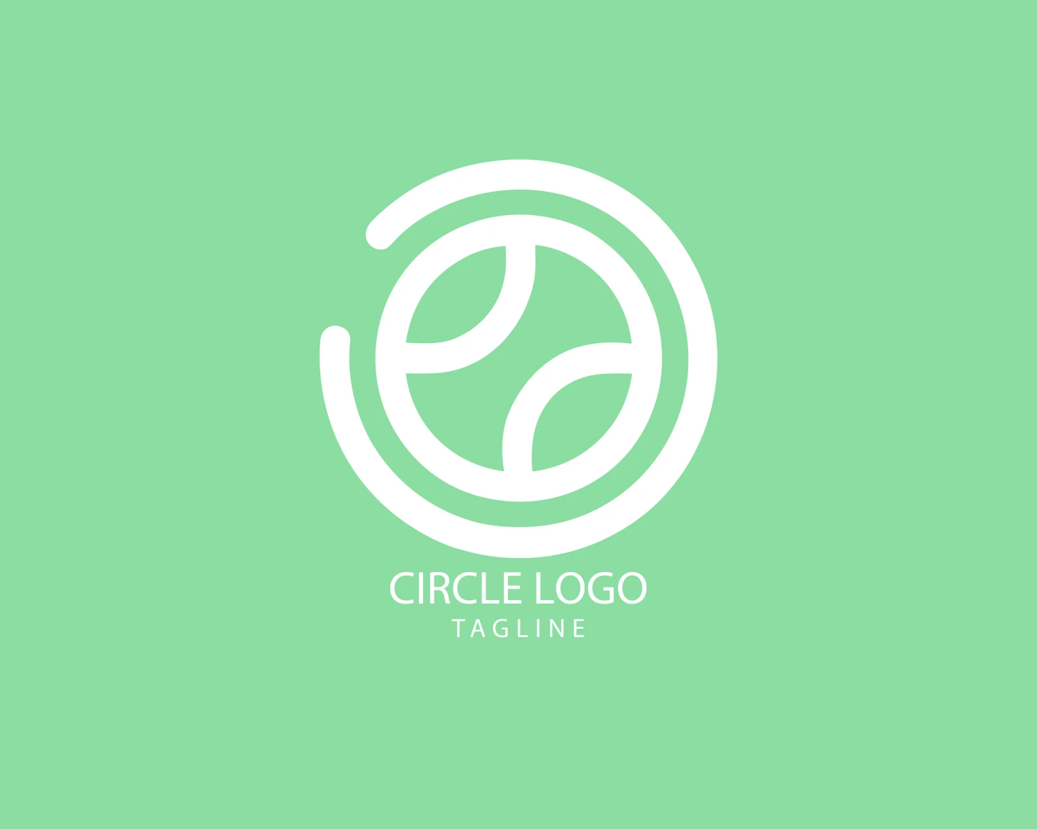 Circle customizable logo set design #38771