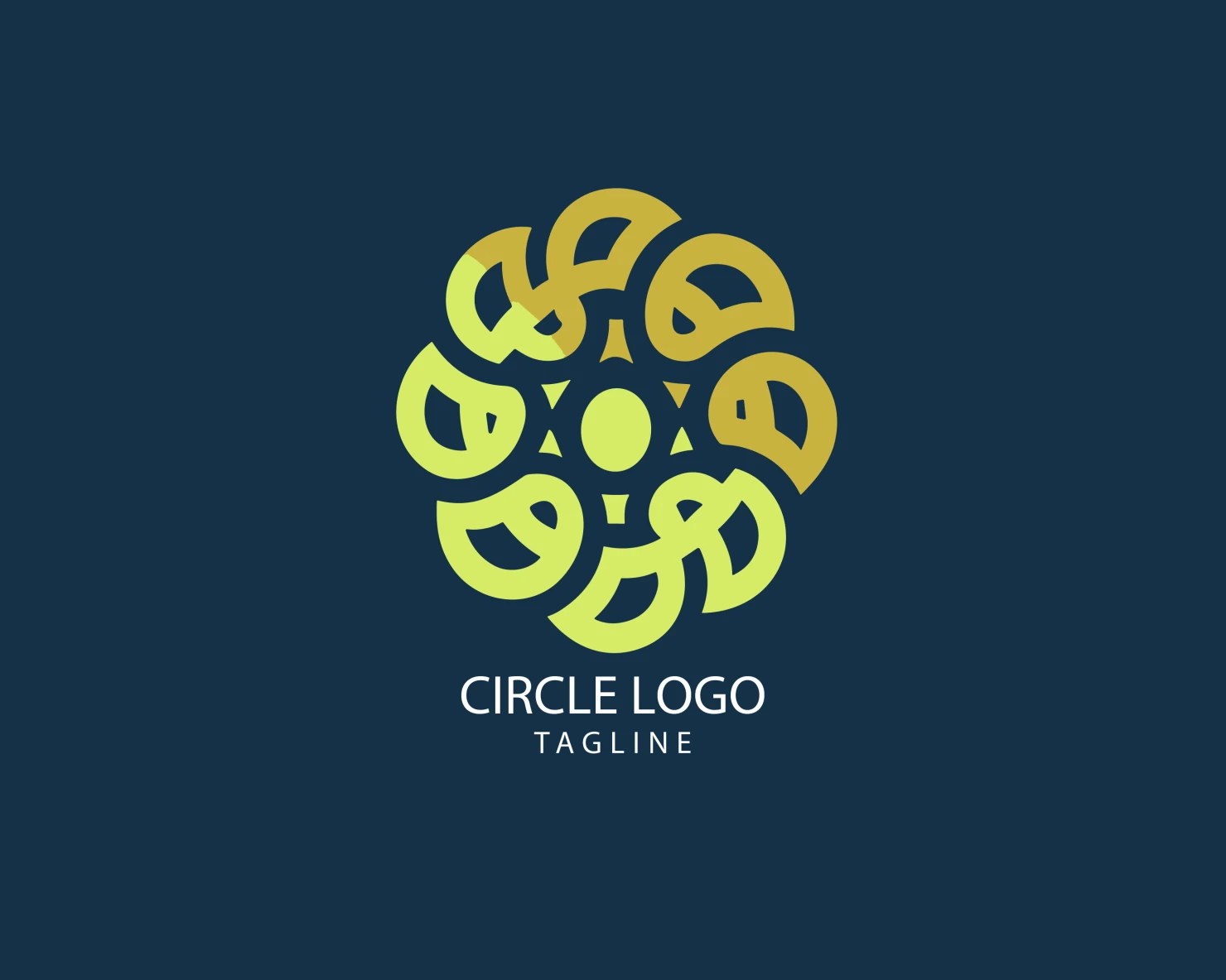 Circle customizable logo set design #38778