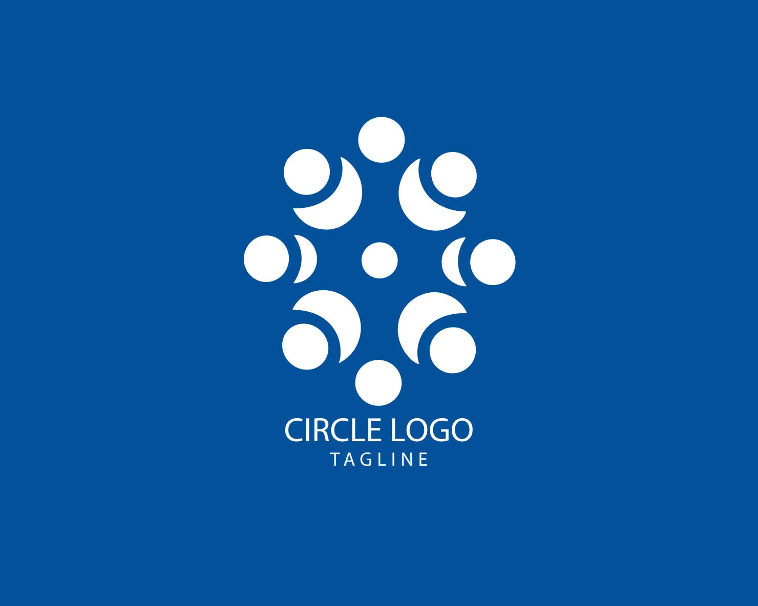 Circle customizable logo set design #38779