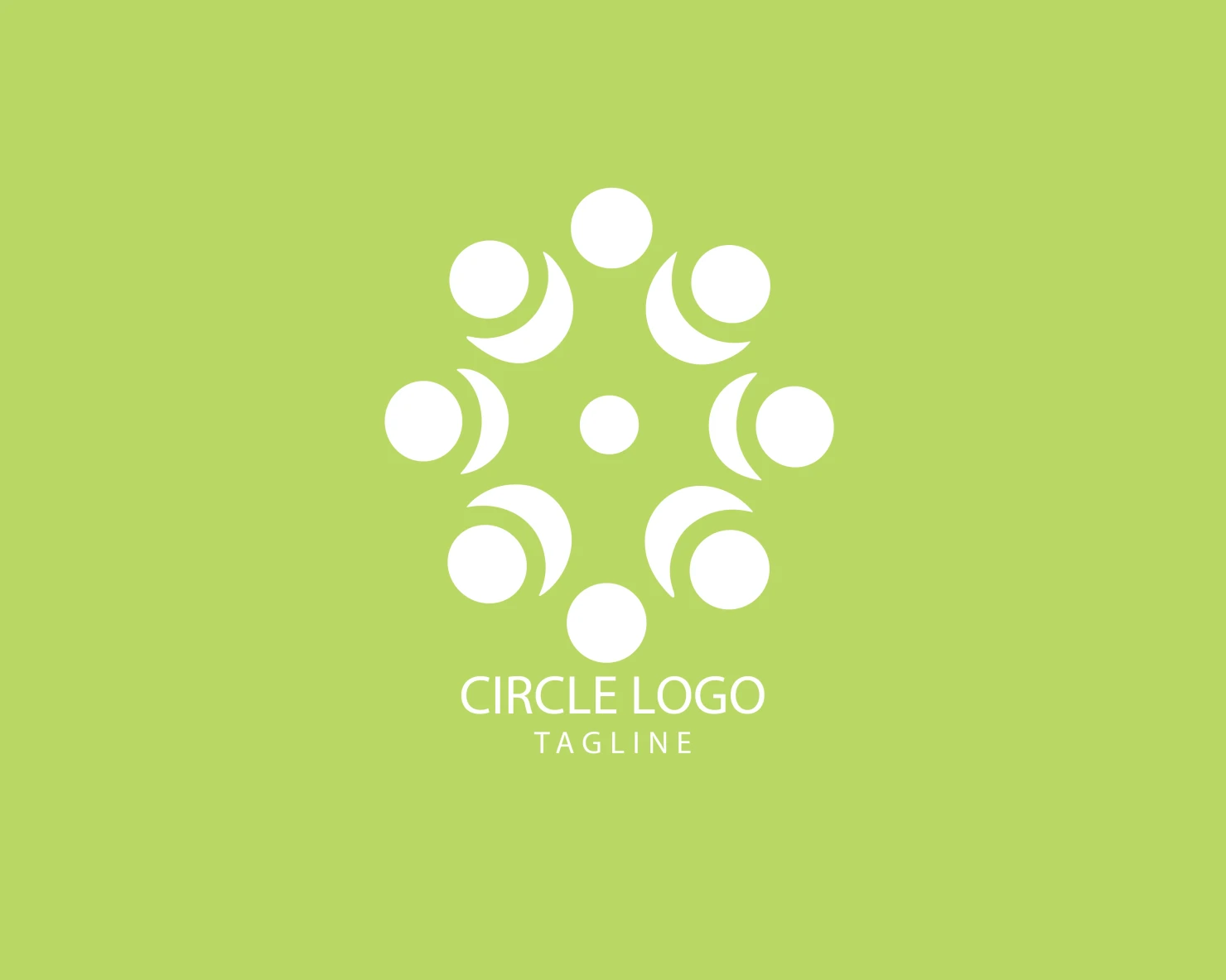 Circle customizable logo set design #38786