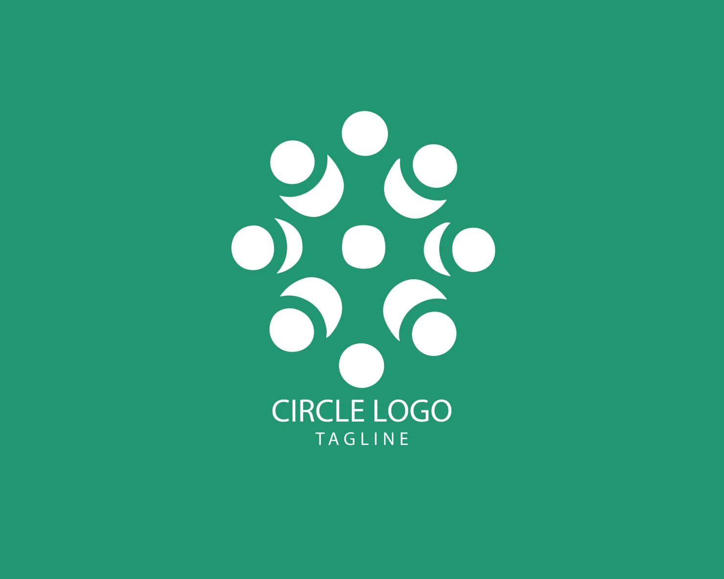Circle customizable logo set design #38788