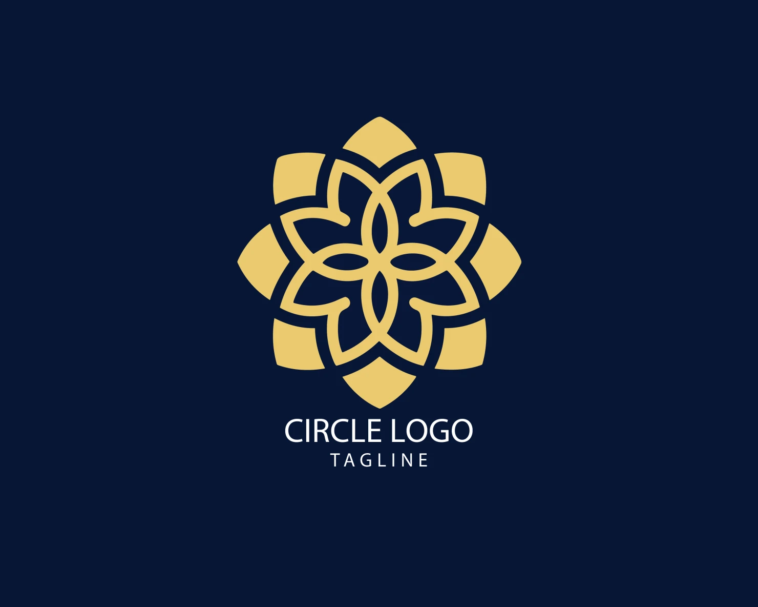 Circle customizable logo set design #38801