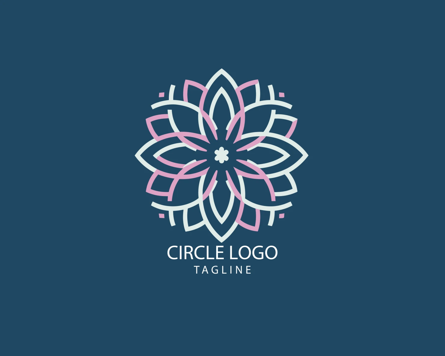 Circle customizable logo set design #38805