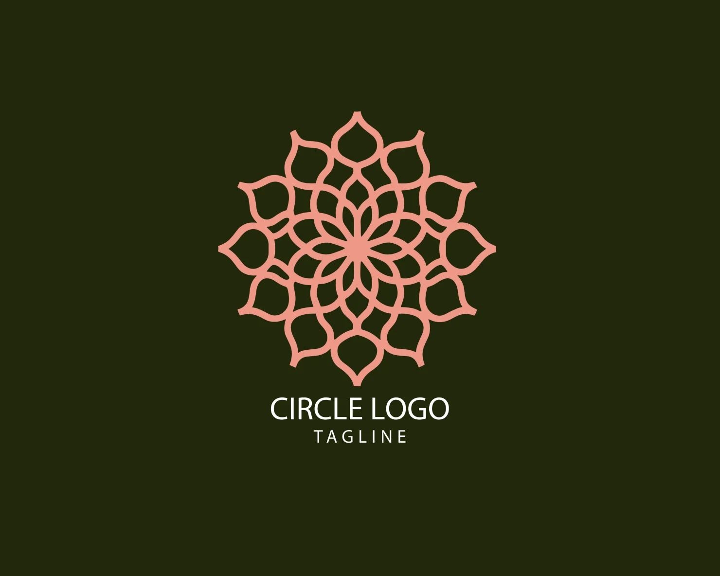 Circle customizable logo set design #38806