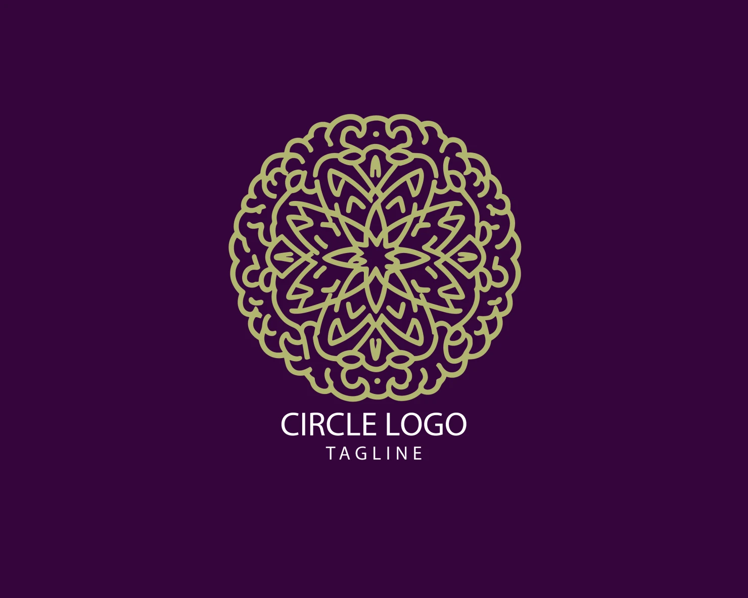 Circle customizable logo set design #38808