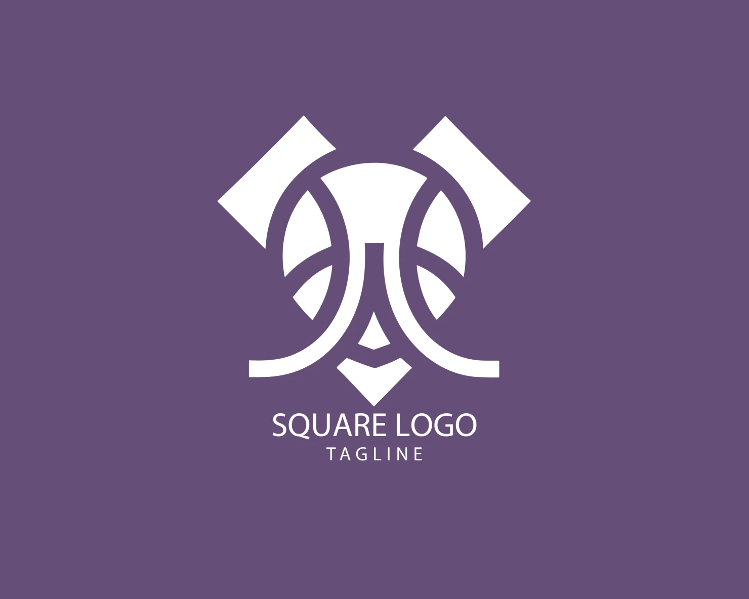 Square customizable logo set design #38861