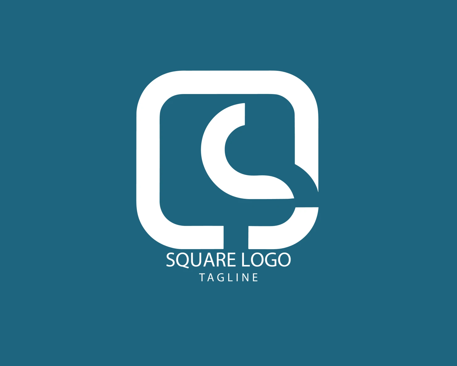 Square customizable logo set design #38862