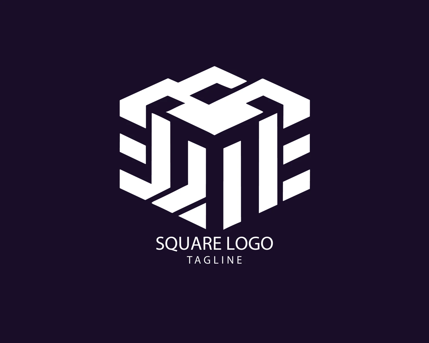 Square customizable logo set design #38863
