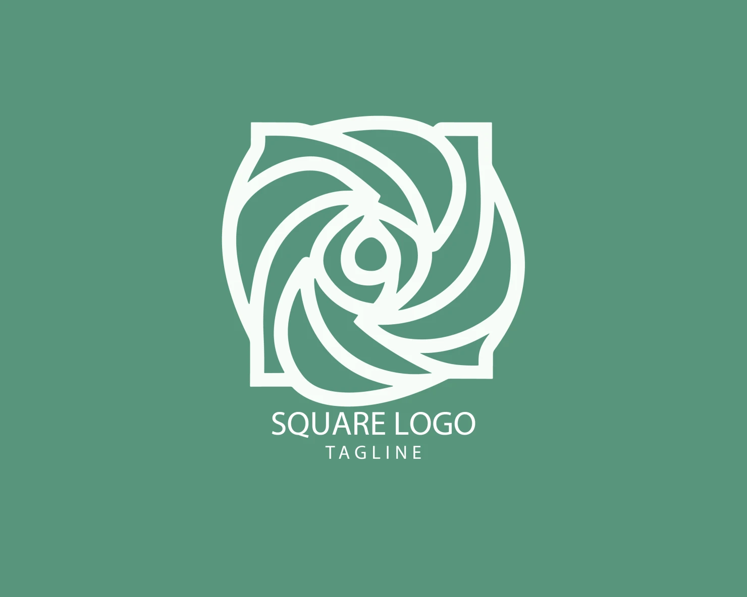 Square customizable logo set design #38864