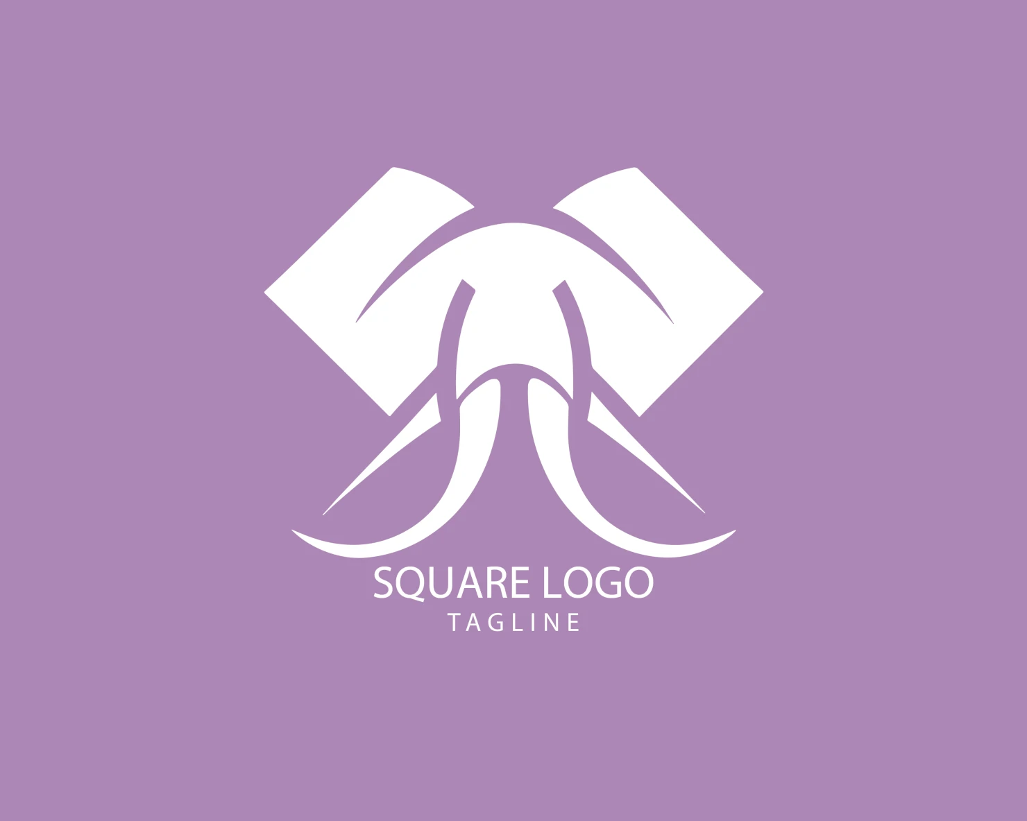 Square customizable logo set design #38865
