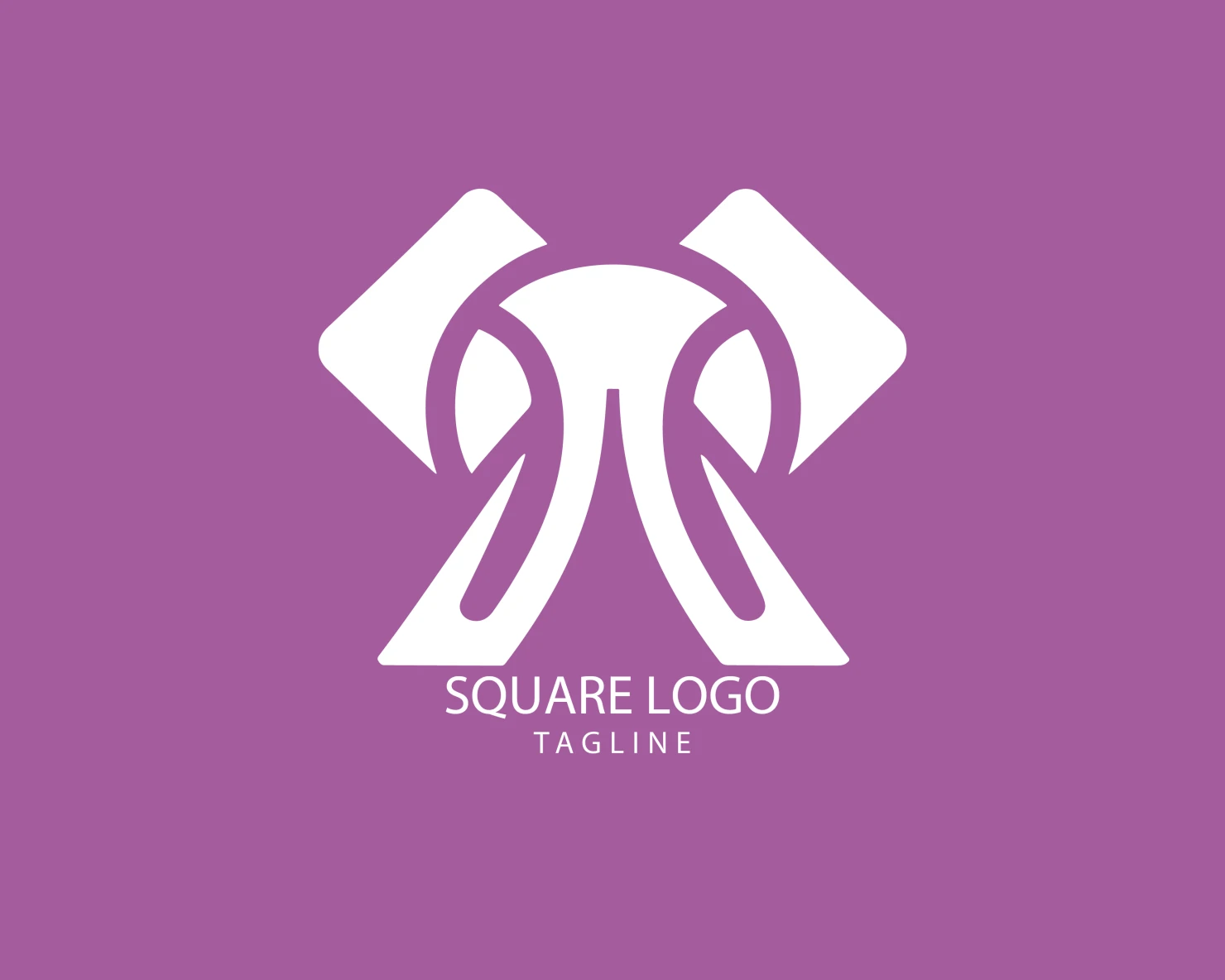 Square customizable logo set design #38866