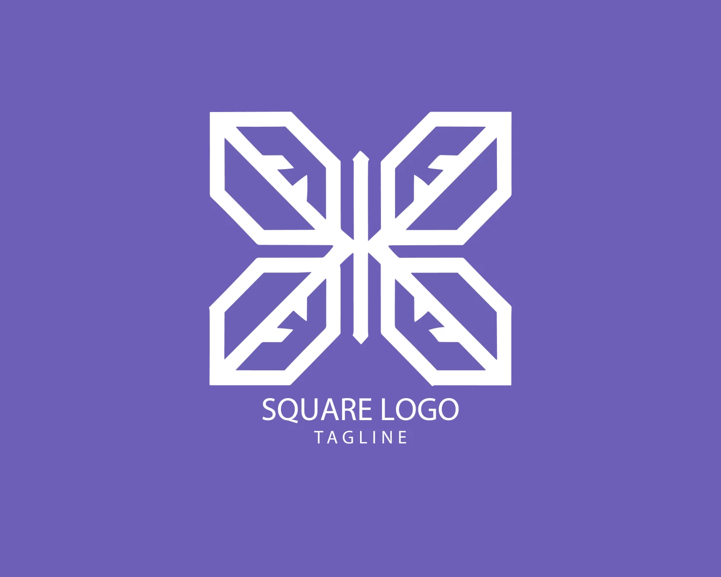 Square customizable logo set design #38867