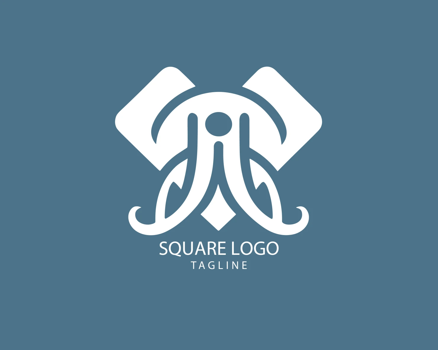 Square customizable logo set design #38869