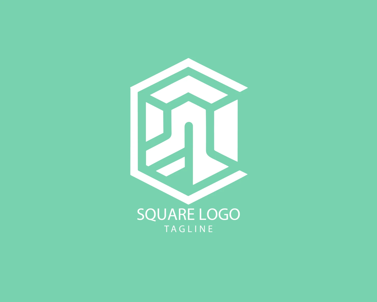 Square customizable logo set design #38871