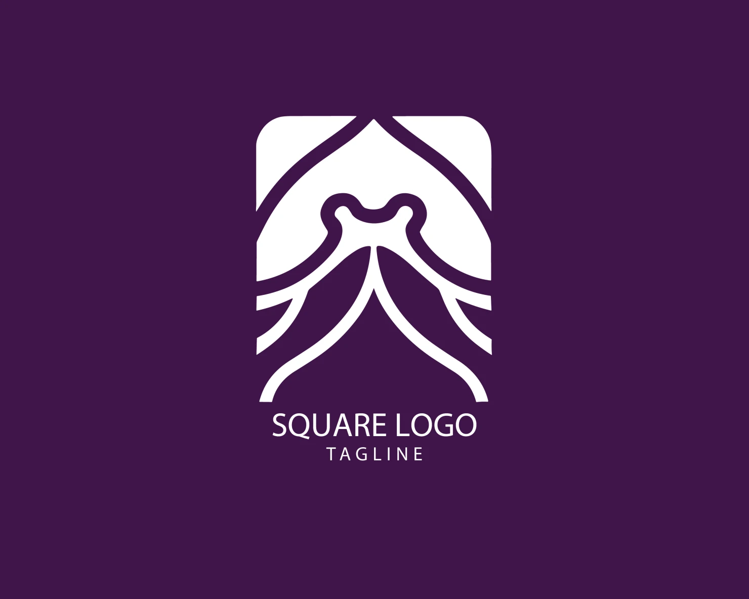 Square customizable logo set design #38872