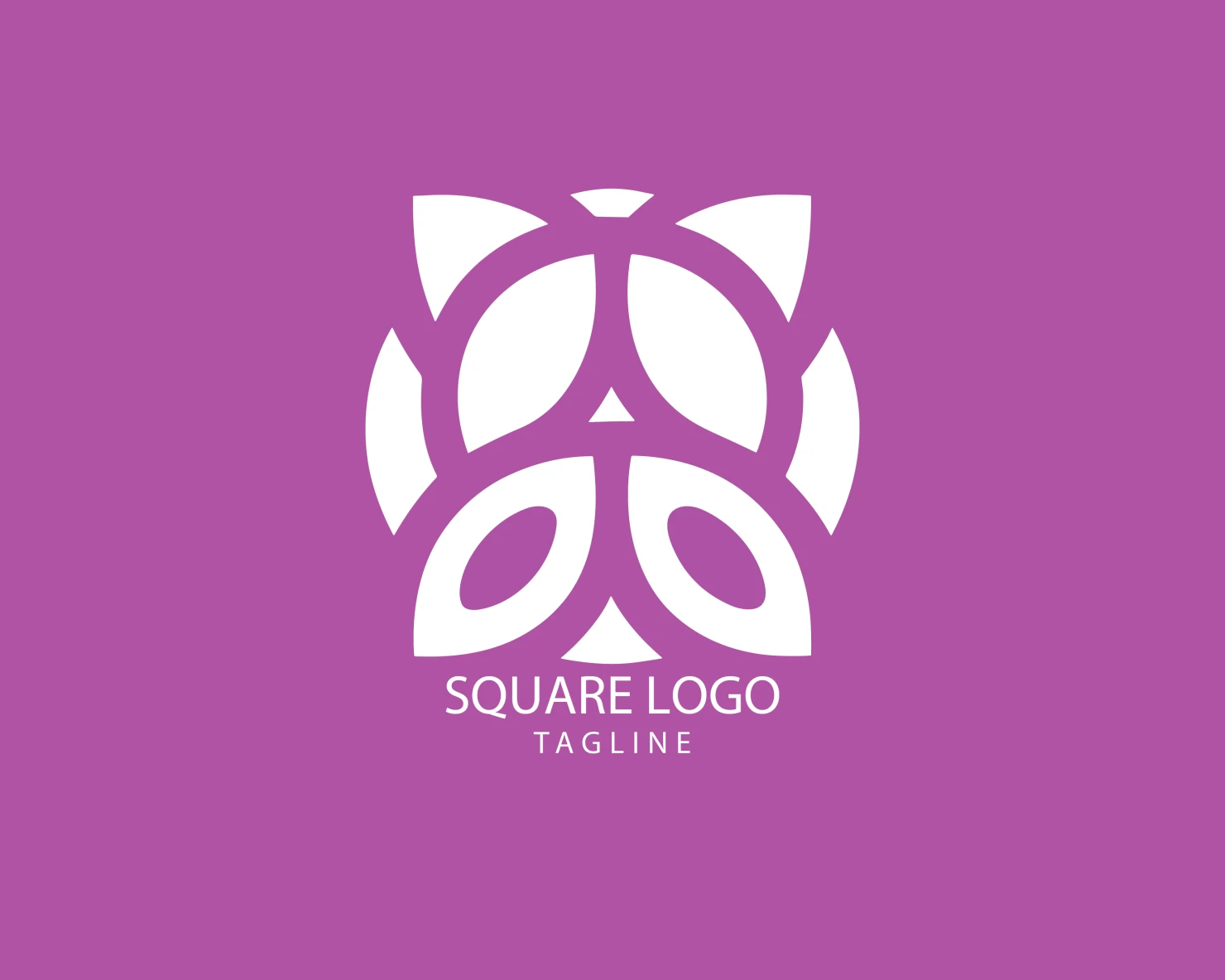 Square customizable logo set design #38873