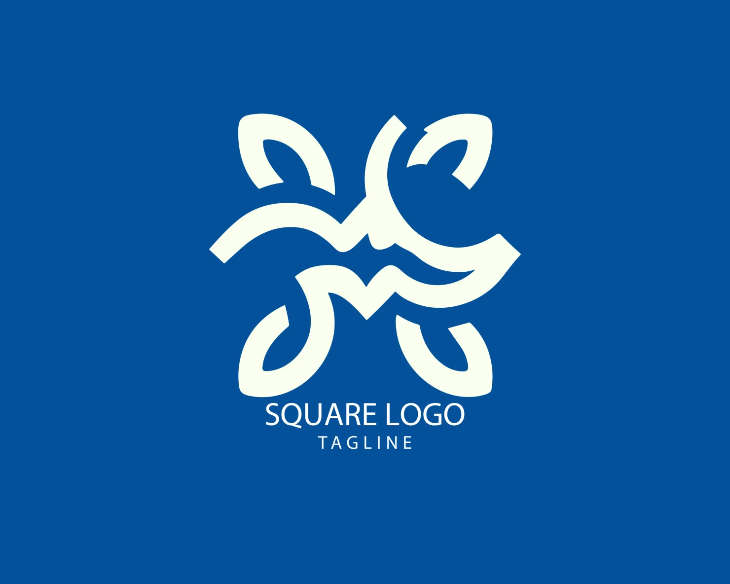 Square customizable logo set design #38874