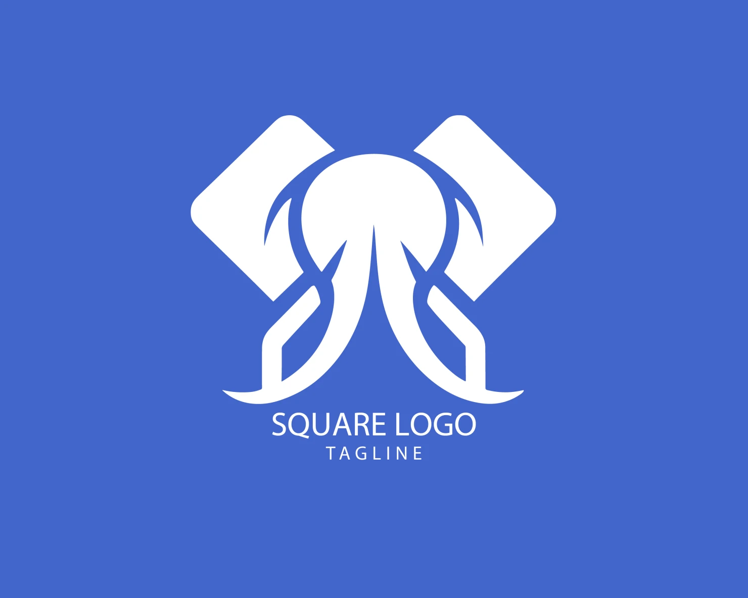 Square customizable logo set design #38875