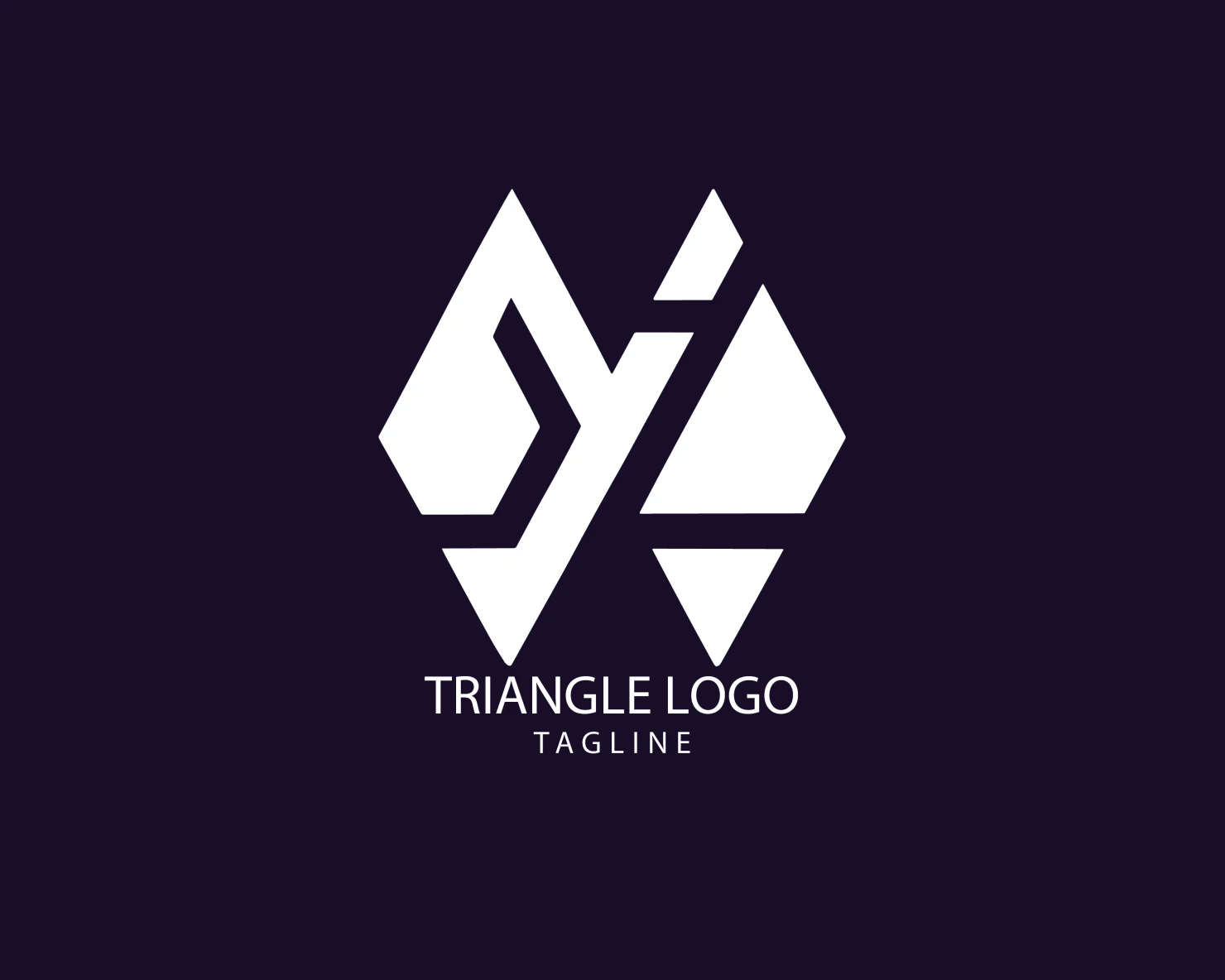 Triangle customizable logo set design #38879