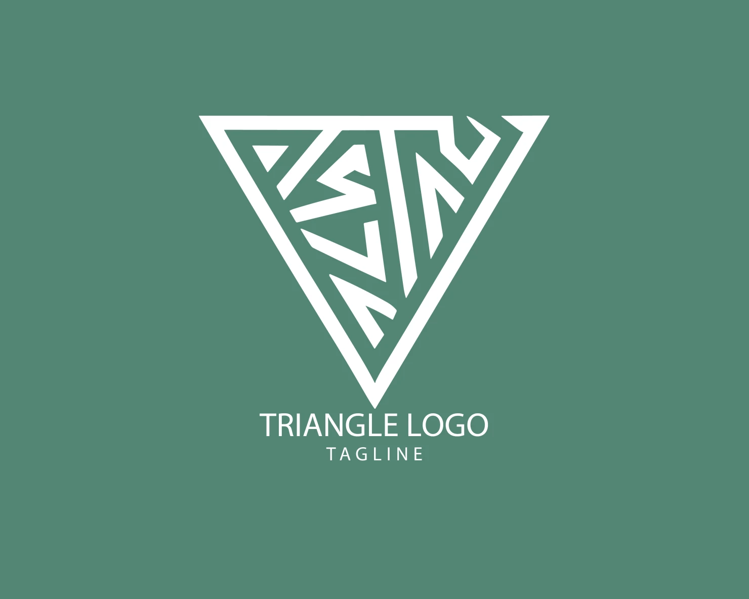 Triangle customizable logo set design #38880