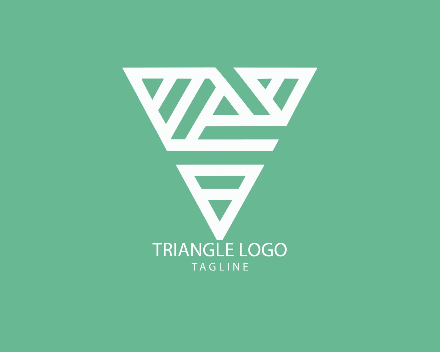 Triangle customizable logo set design #38881