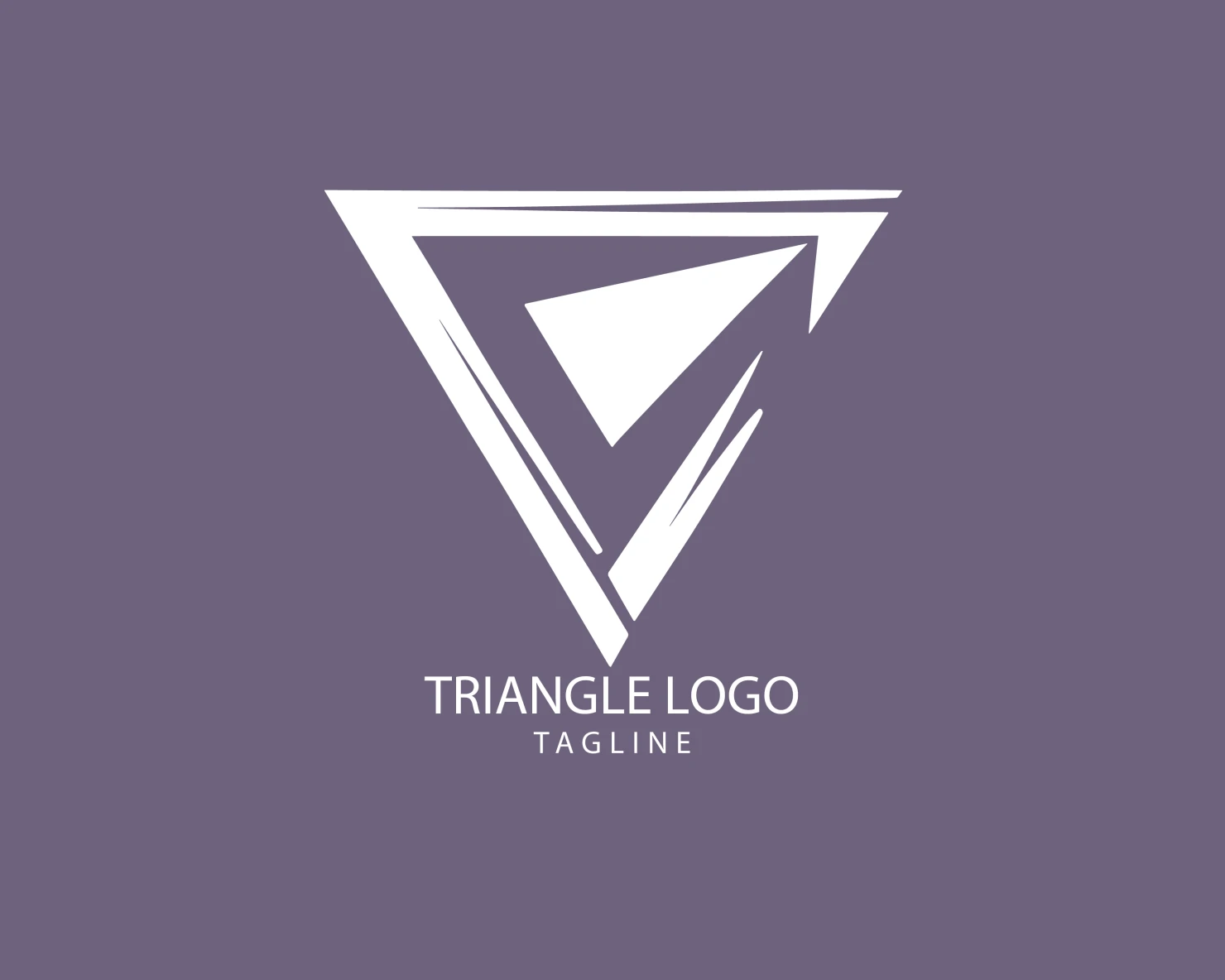 Triangle customizable logo set design #38882