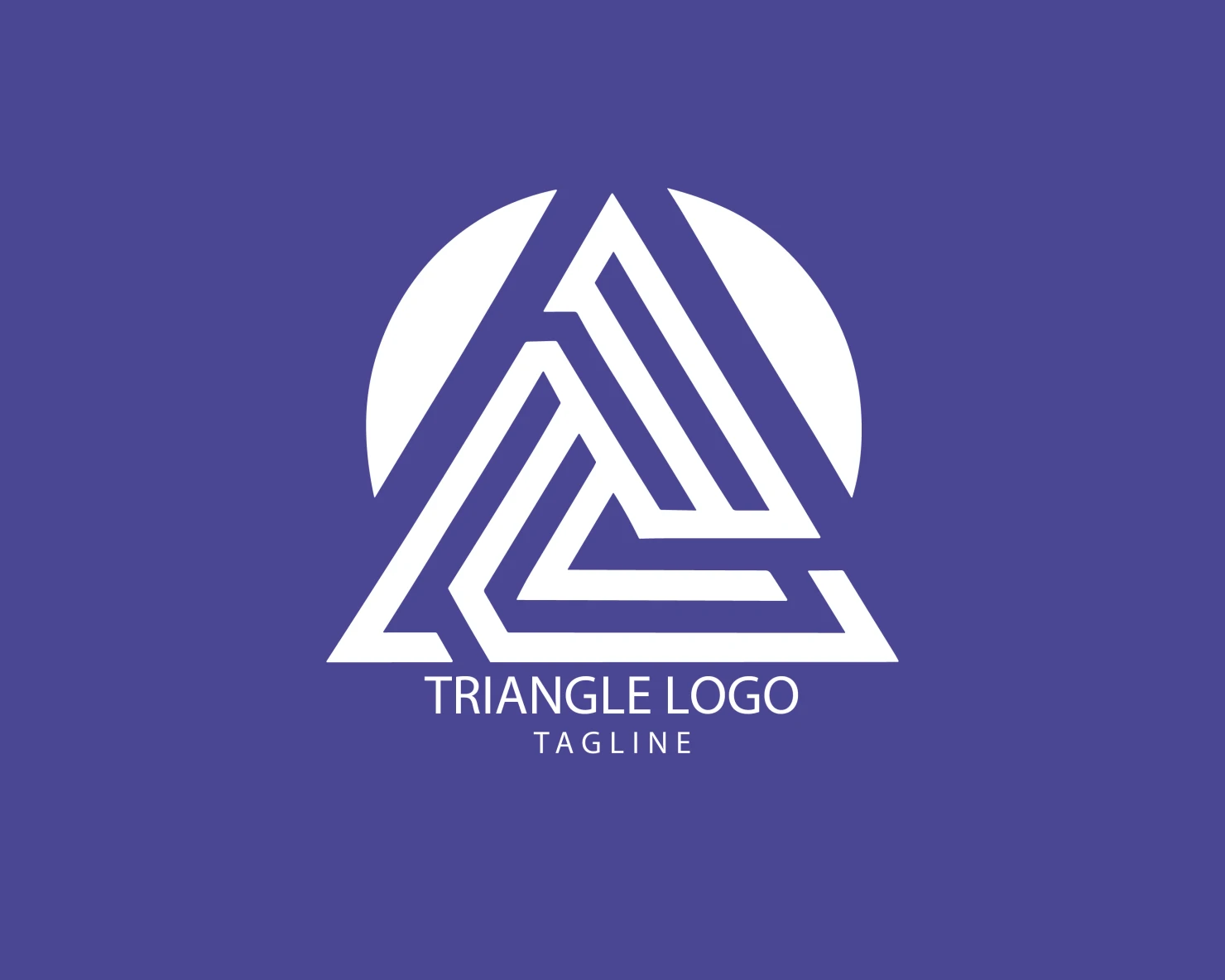 Triangle customizable logo set design #38888