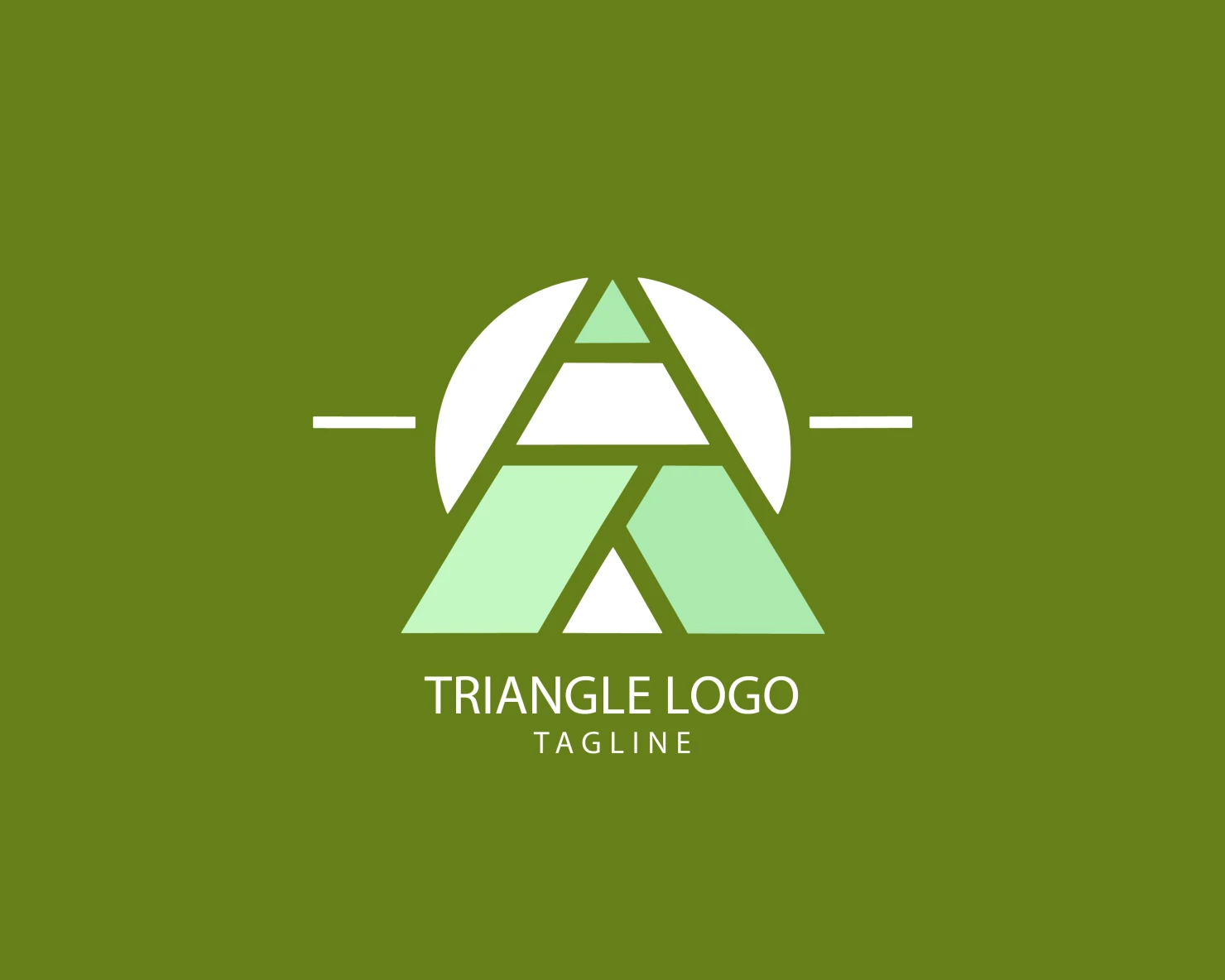 Triangle customizable logo set design #38890