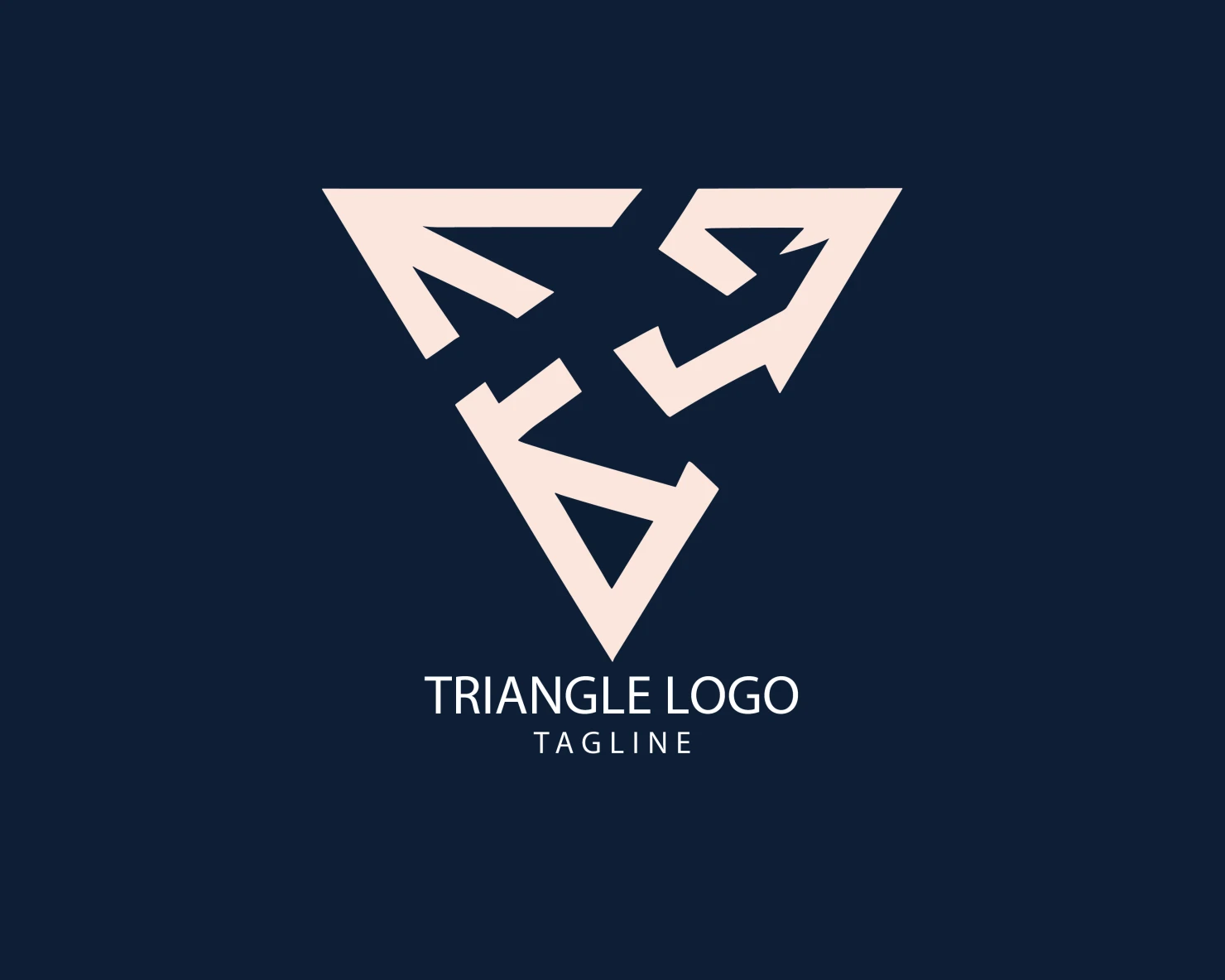Triangle customizable logo set design #38892