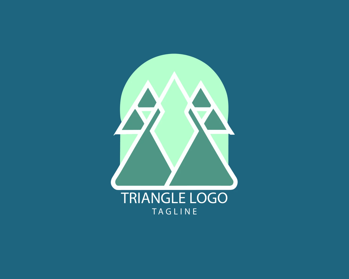Triangle customizable logo set design #38897