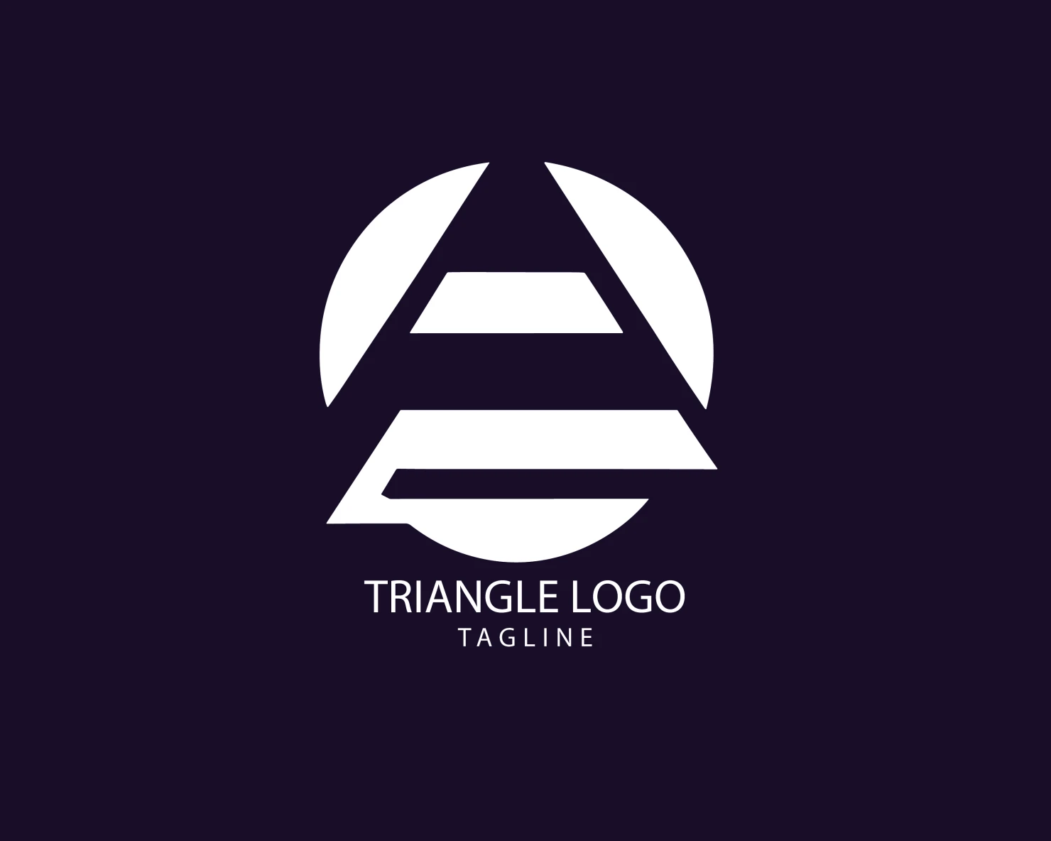 Triangle customizable logo set design #38898