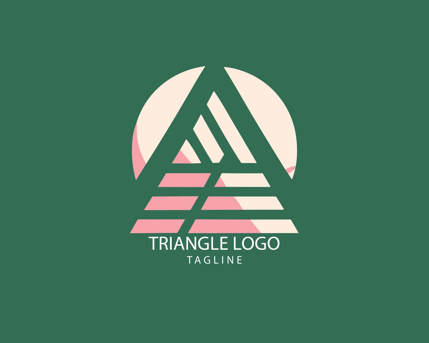 Triangle customizable logo set design #38899