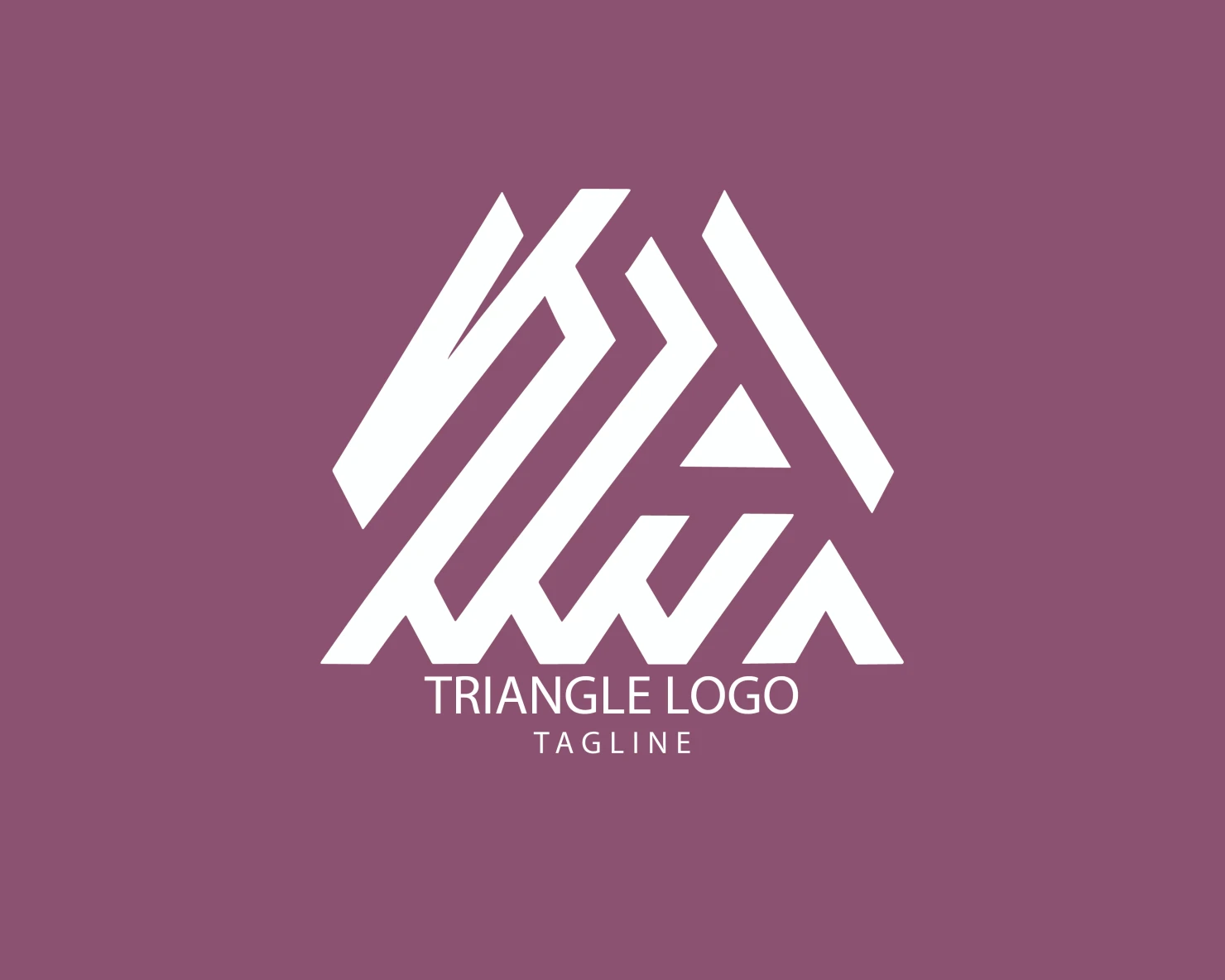 Triangle customizable logo set design #38902