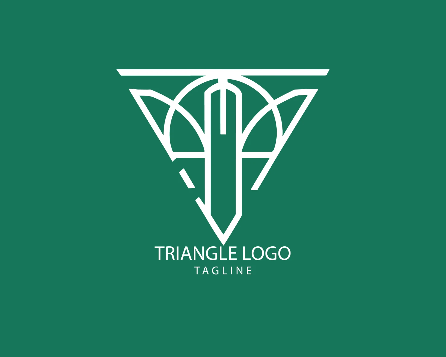 Triangle customizable logo set design #38904