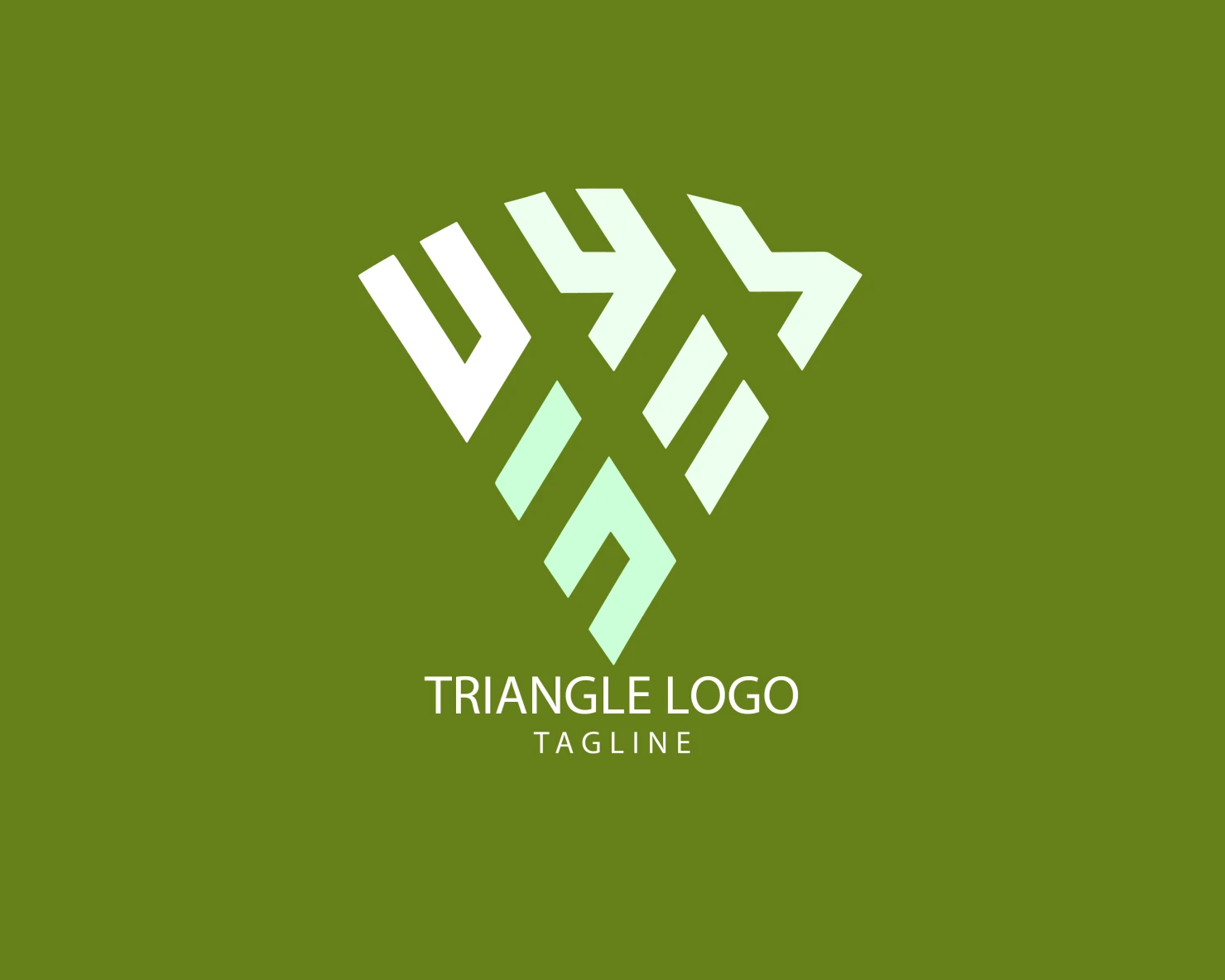 Triangle customizable logo set design #38905
