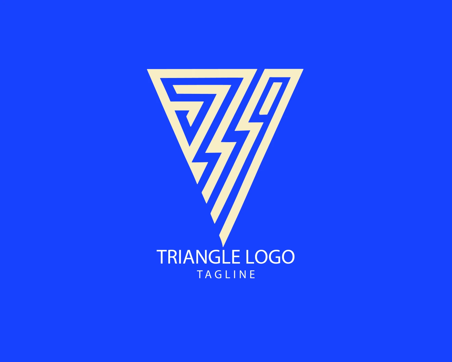 Triangle customizable logo set design #38906