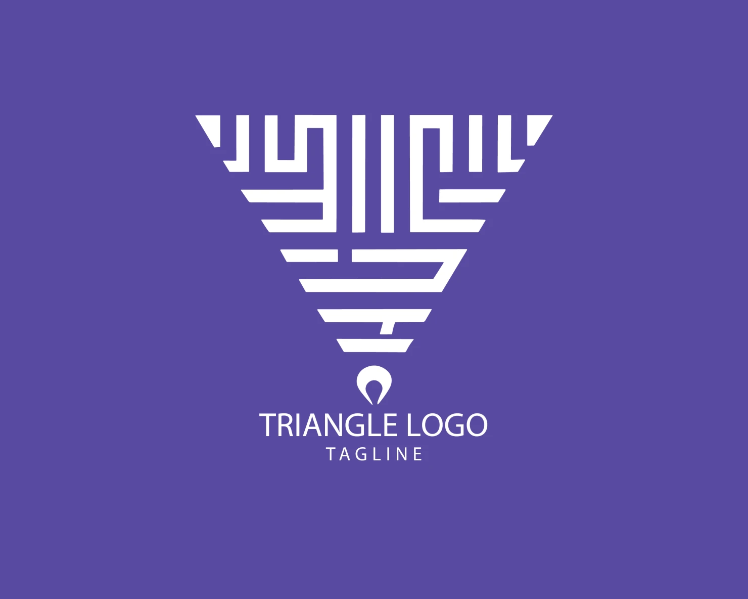 Triangle customizable logo set design #38909