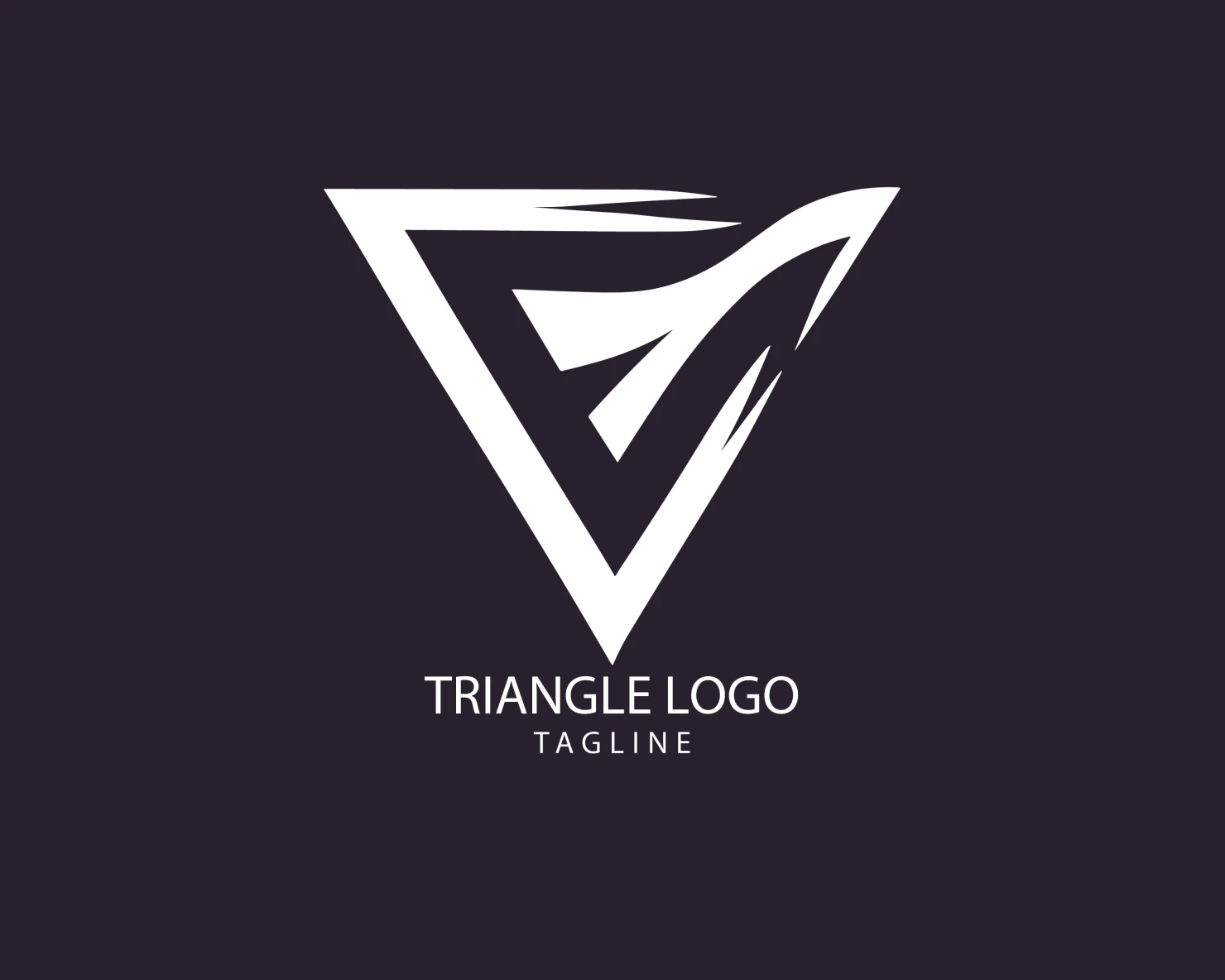 Triangle customizable logo set design #38915